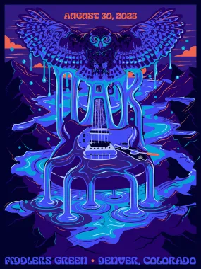 08/23/23 Fiddlers Green Amphitheatre - Denver, CO - Tour Poster