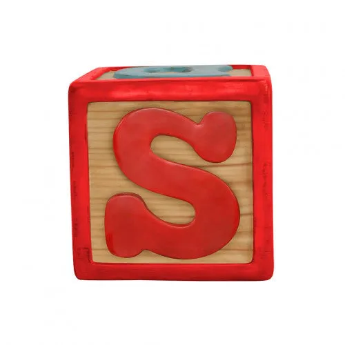 1.5' Red Toy Block CHIMSW Letters