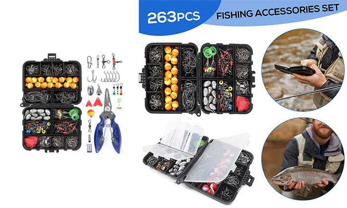 263 Piece Fishing Accessories Set