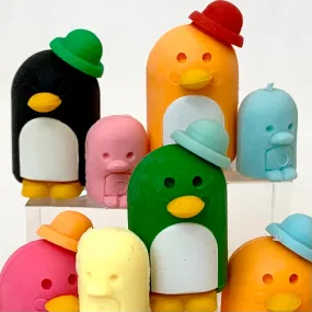 38205 PENGUIN FAMILY ERASERS-60