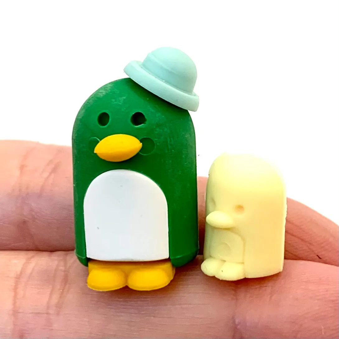 38205 PENGUIN FAMILY ERASERS-60