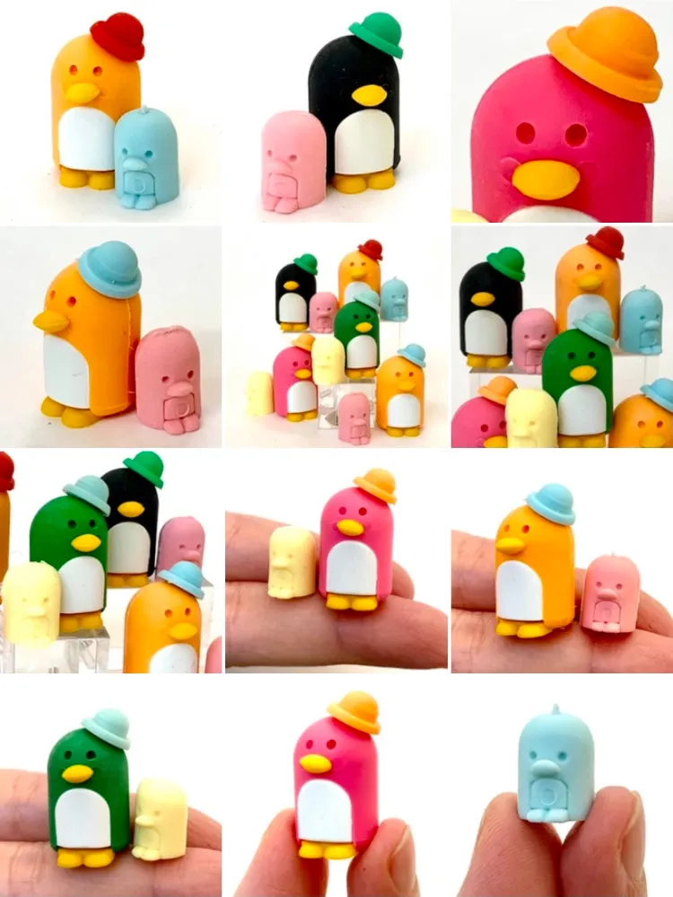 38205 PENGUIN FAMILY ERASERS-60