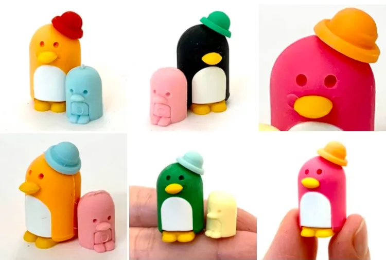 38205 PENGUIN FAMILY ERASERS-60