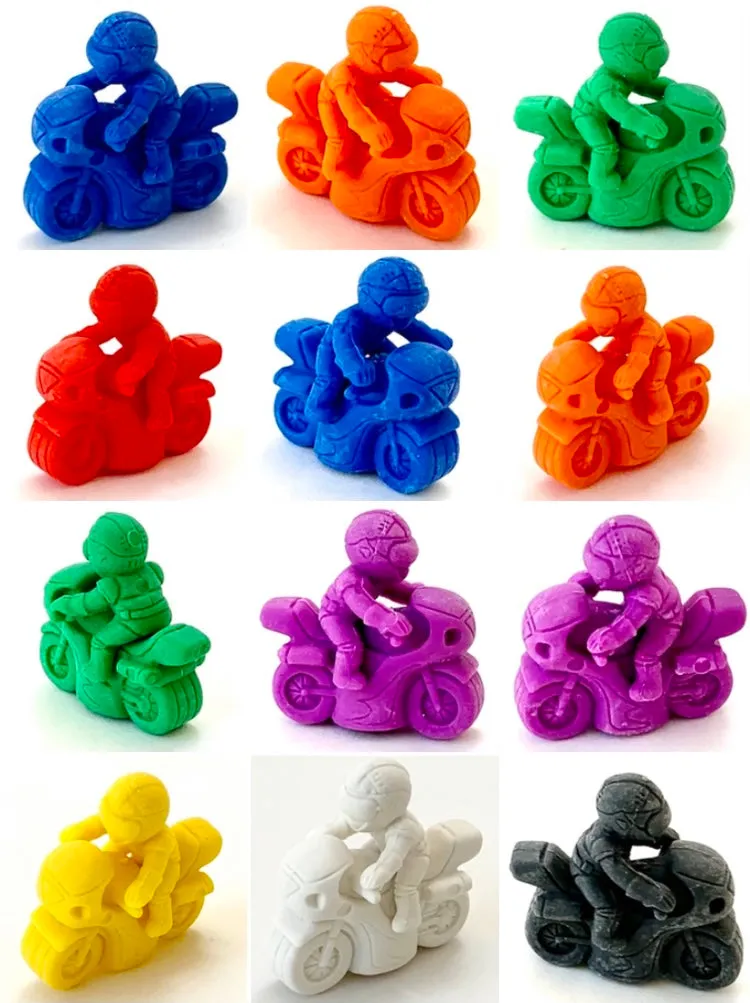 38230 Two Biker Japanese Erasers a bag-60