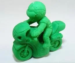 38230 Two Biker Japanese Erasers a bag-60