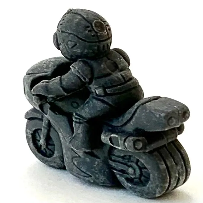 38230 Two Biker Japanese Erasers a bag-60