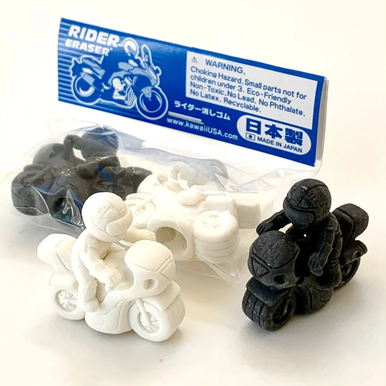 38230 Two Biker Japanese Erasers a bag-60