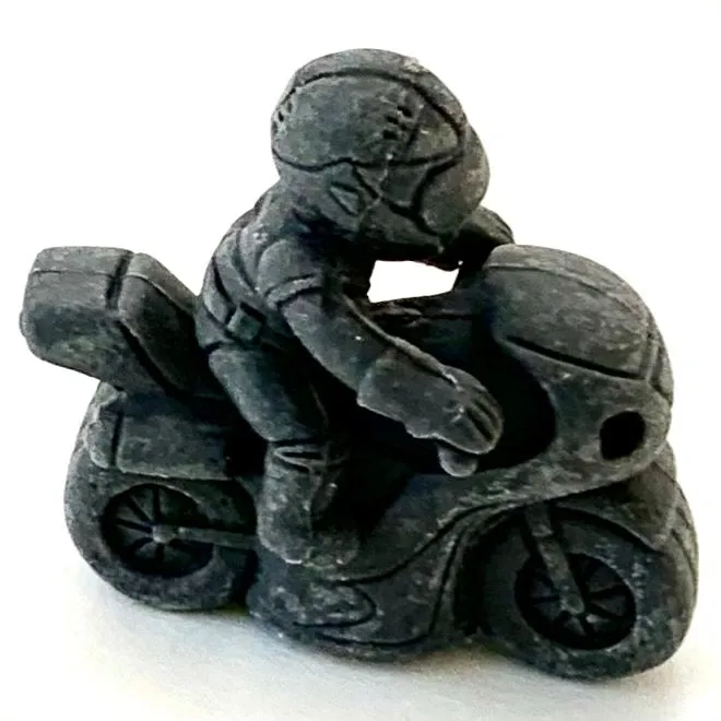 38230 Two Biker Japanese Erasers a bag-60