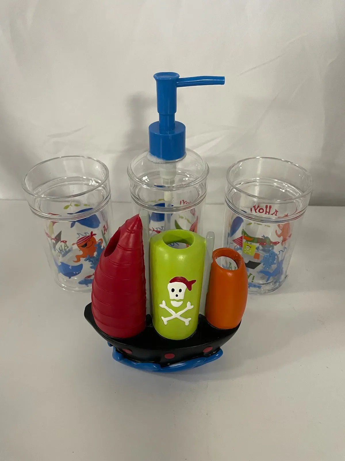 4 Piece Kids Bathroom Accessories