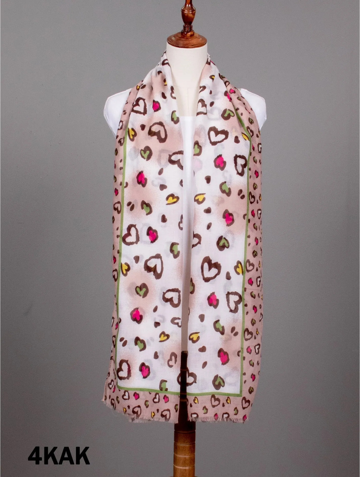 Accessories, Heart Pattern Scarf