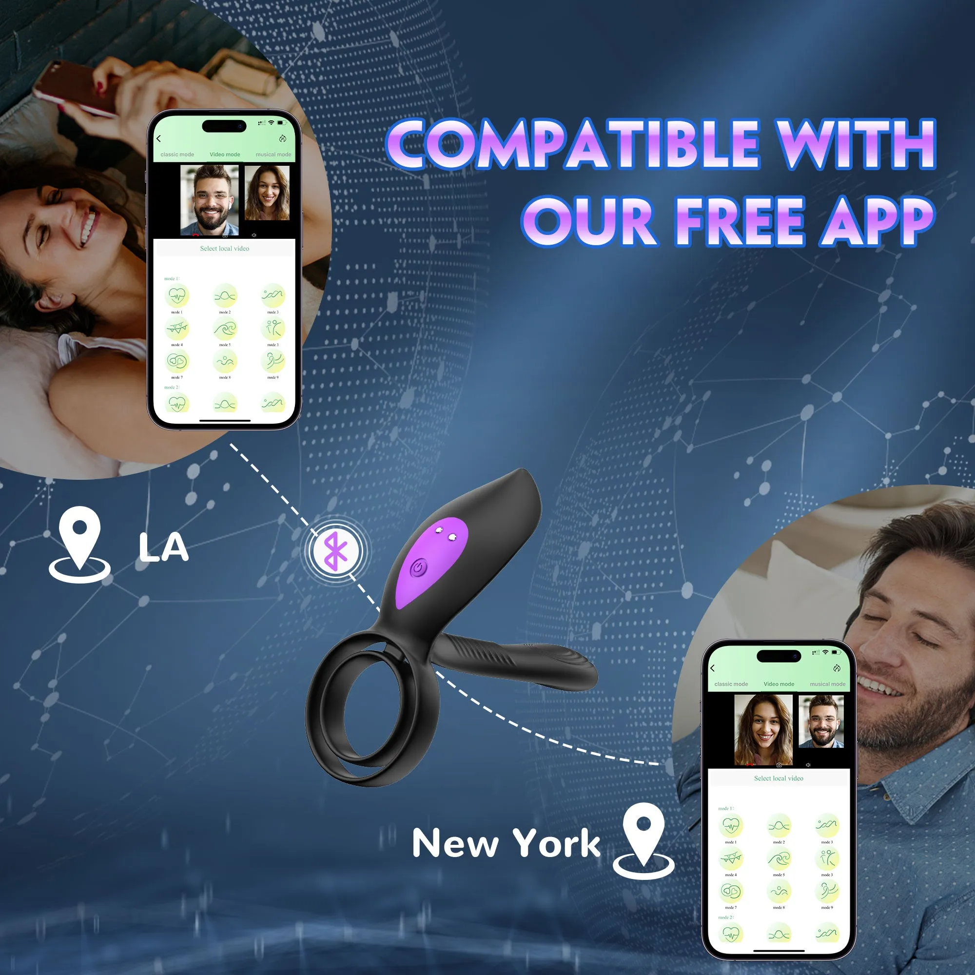 App controlled Vibrating Cock Ring