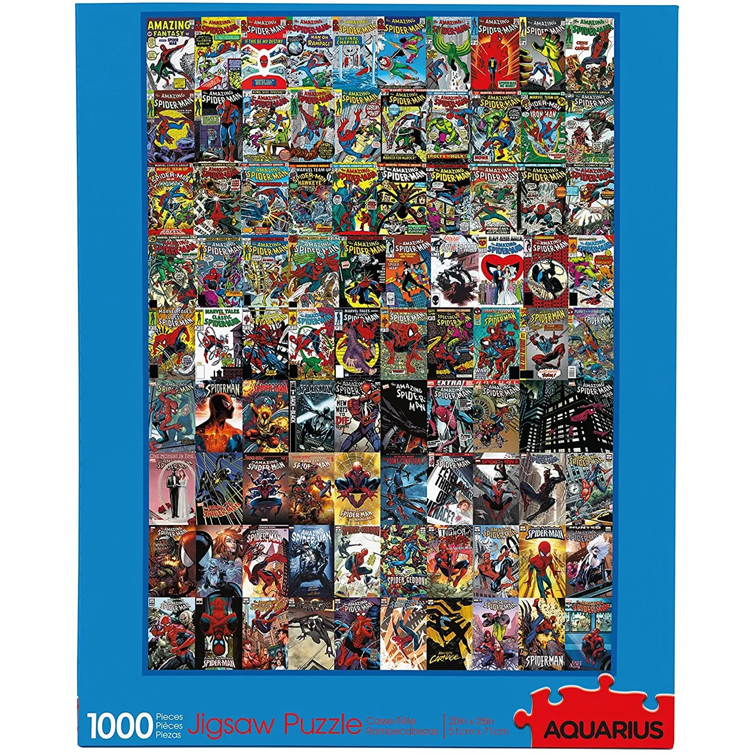 AQUARIUS Marvel Spider-Man Puzzle (1000 Piece Jigsaw Puzzle) - Glare Free - Precision Fit - Officially Licensed Marvel Merchandise & Collectibles - 20 x 28 Inches