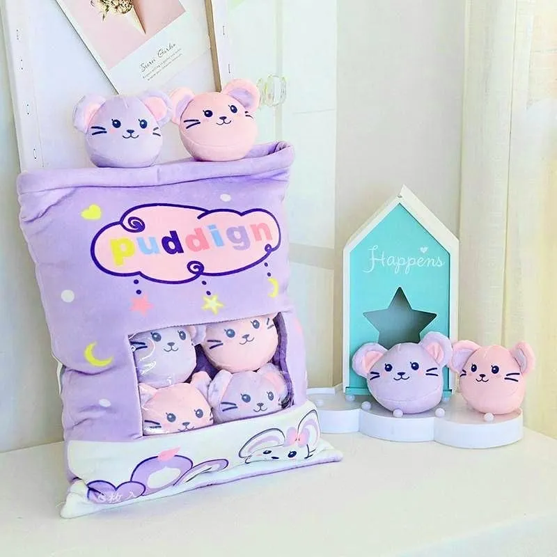 Bag Of Pastel Mice Plushies