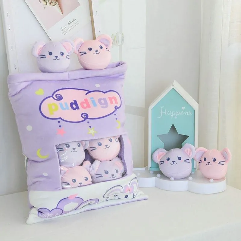 Bag Of Pastel Mice Plushies