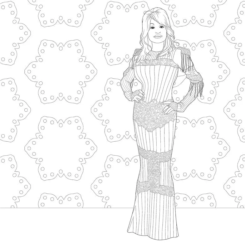 Be a Diamond Unofficial Dolly Parton Coloring Book