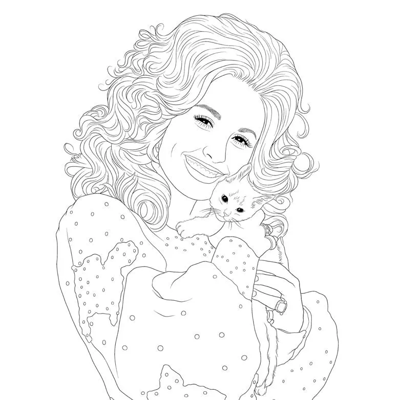 Be a Diamond Unofficial Dolly Parton Coloring Book