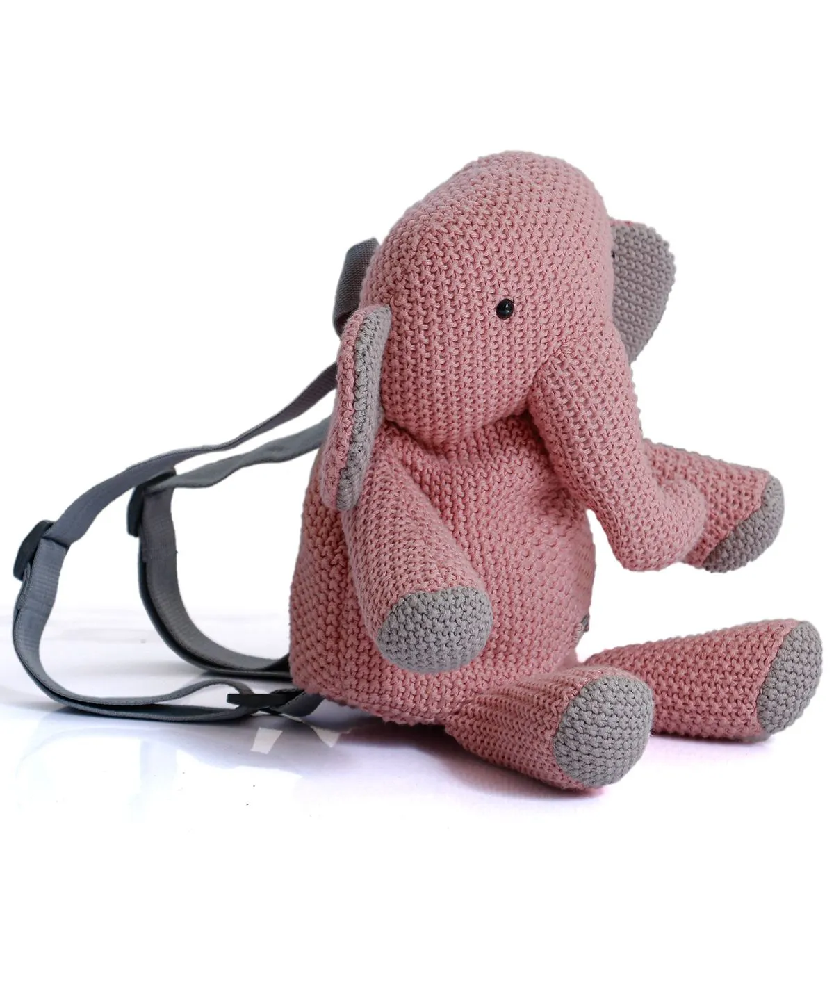 Berry The Elephant - Blossom Pink 100% Cotton Knitted Kids Bag