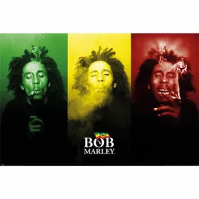 Bob Marley Poster - Tricolour