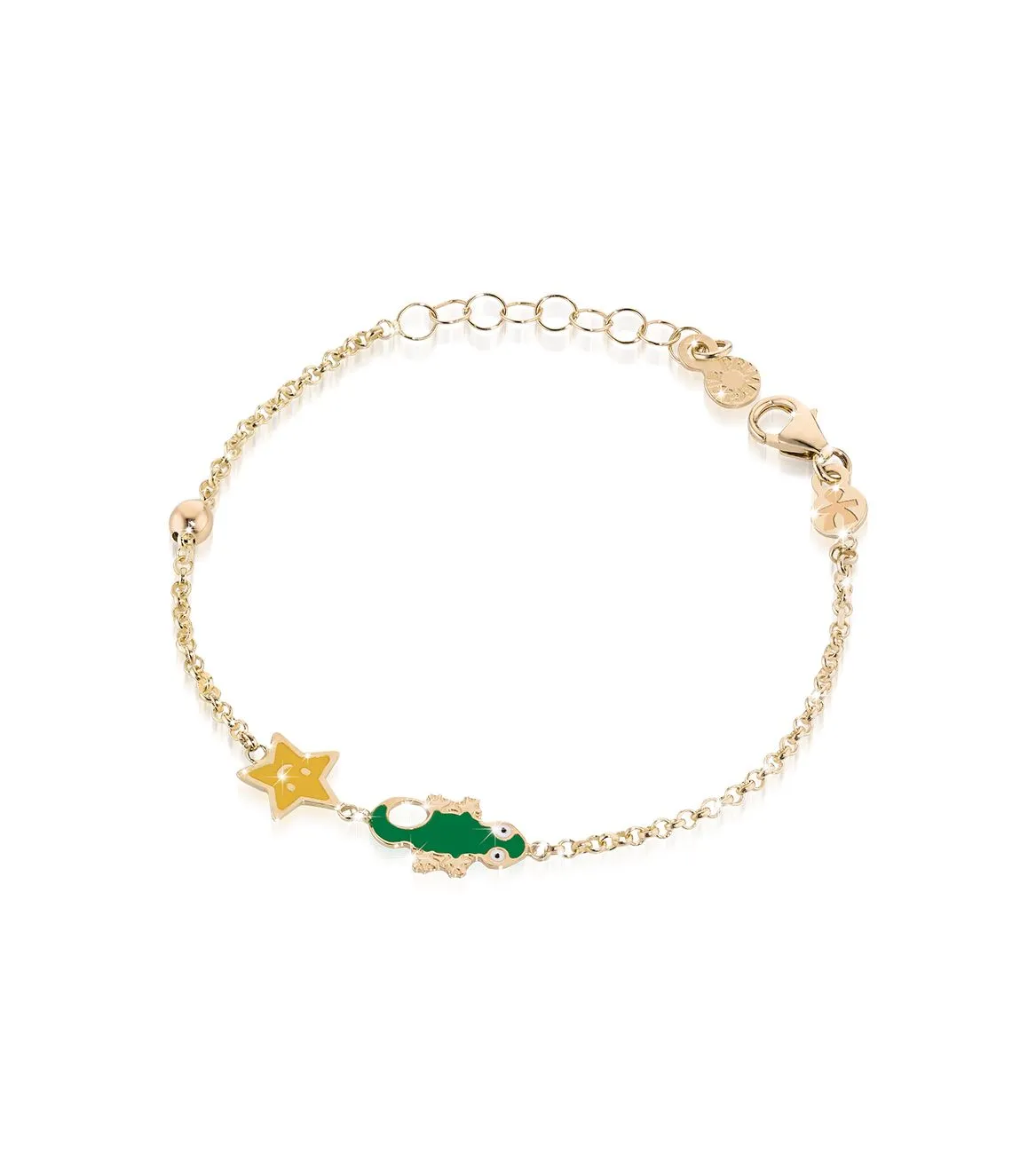 Bracciale in Oro Geco e Stella Bimbo Le Bebé Fortuna