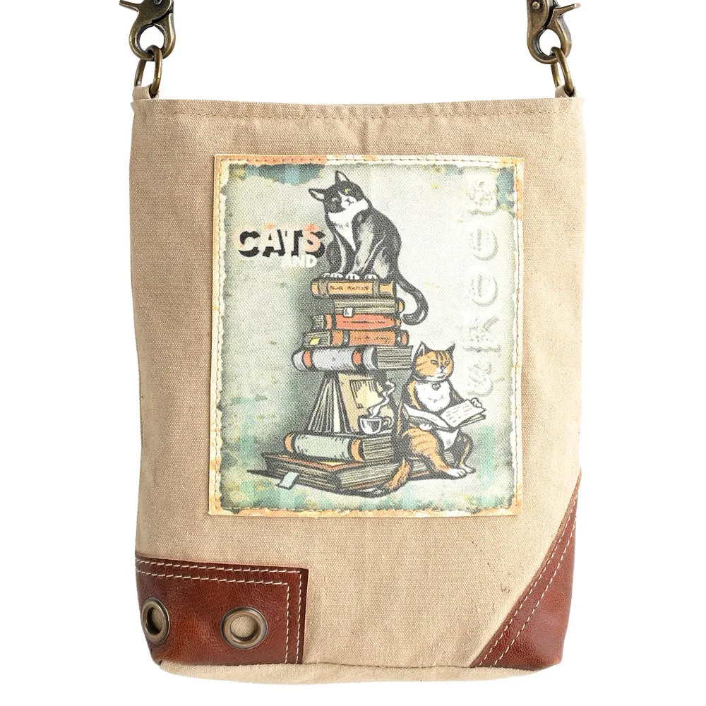 Cats & Books Shoulder Bag