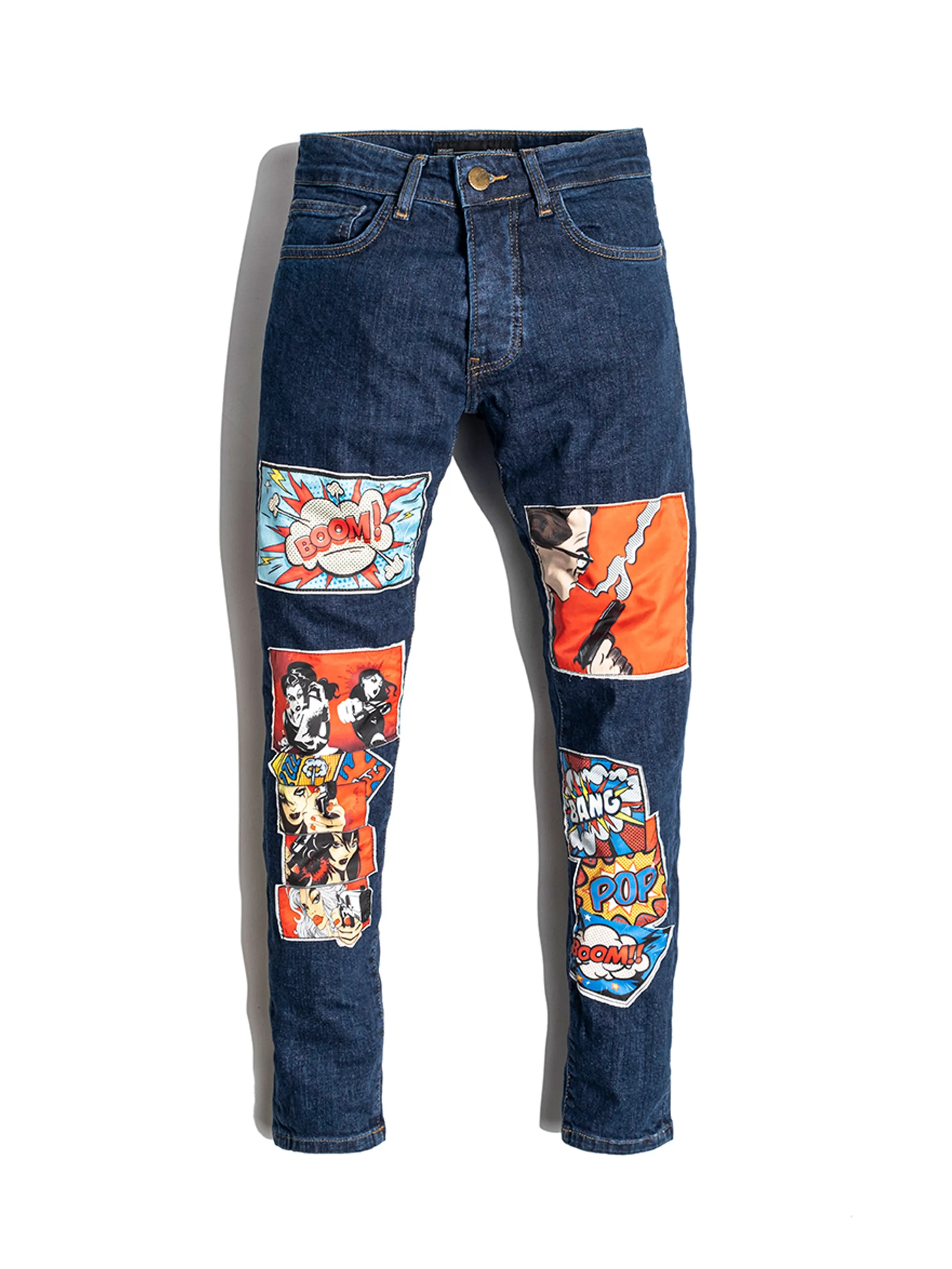 Comic Books Navy Jeans