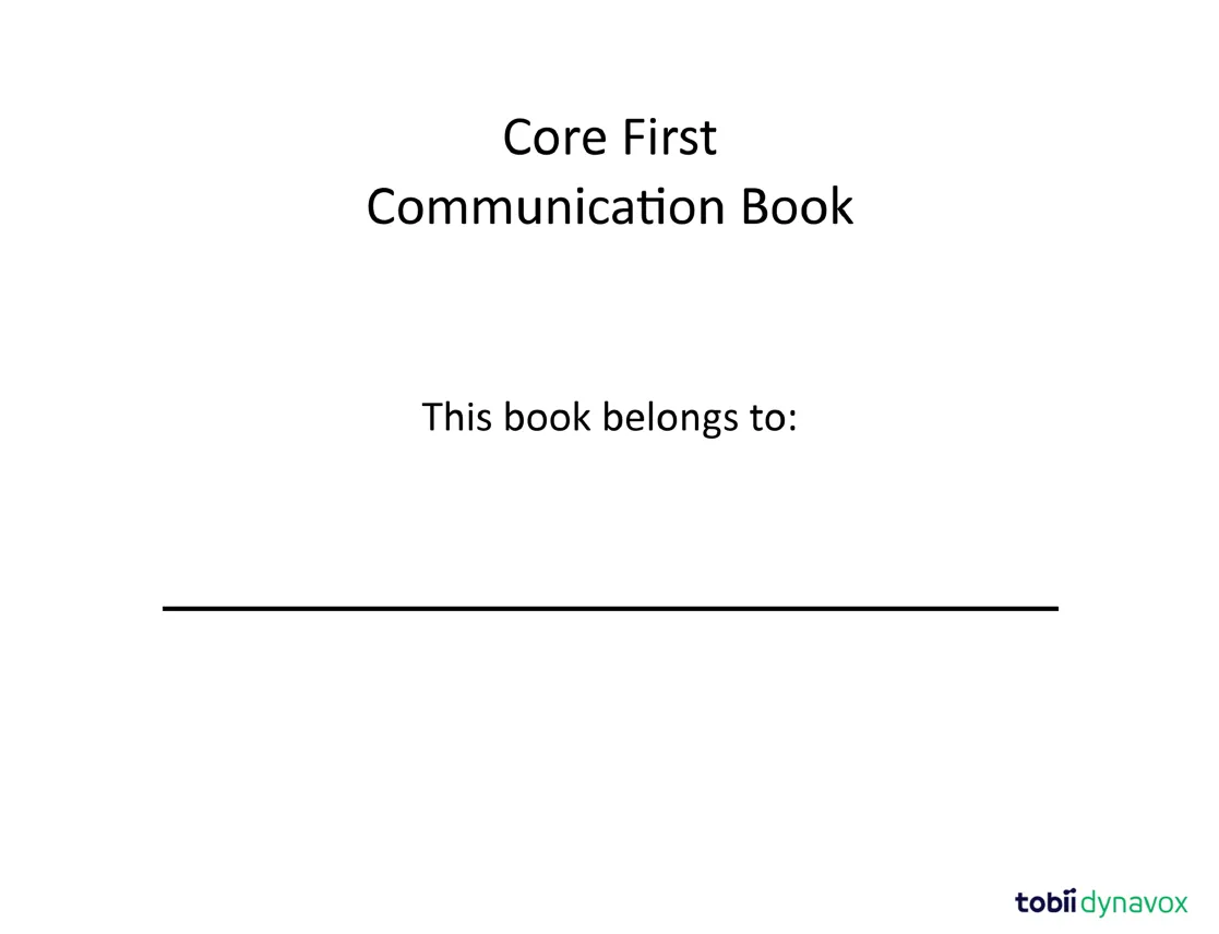 Core First Communication Books