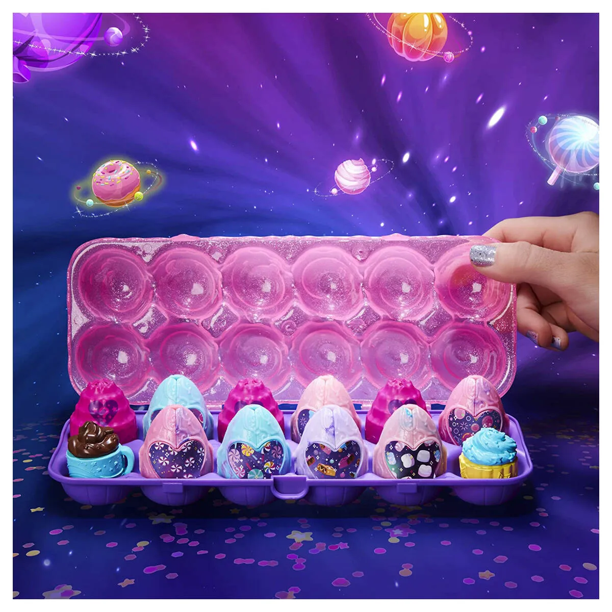 Cosmic Candy Hatchimals CollEGGtibles Secret Snacks One Dozen Pack