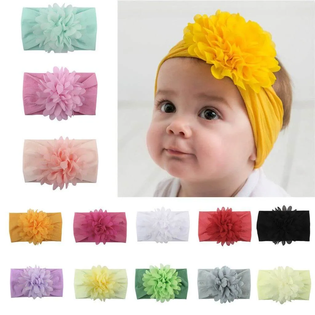 Creative Chiffon Flower Baby  Headband Hair Accessories