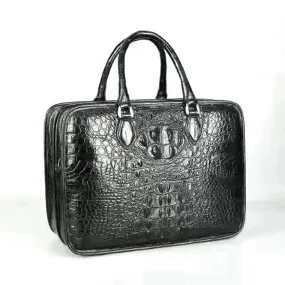 Crocodile Leather Top Handle Briefcase Bags