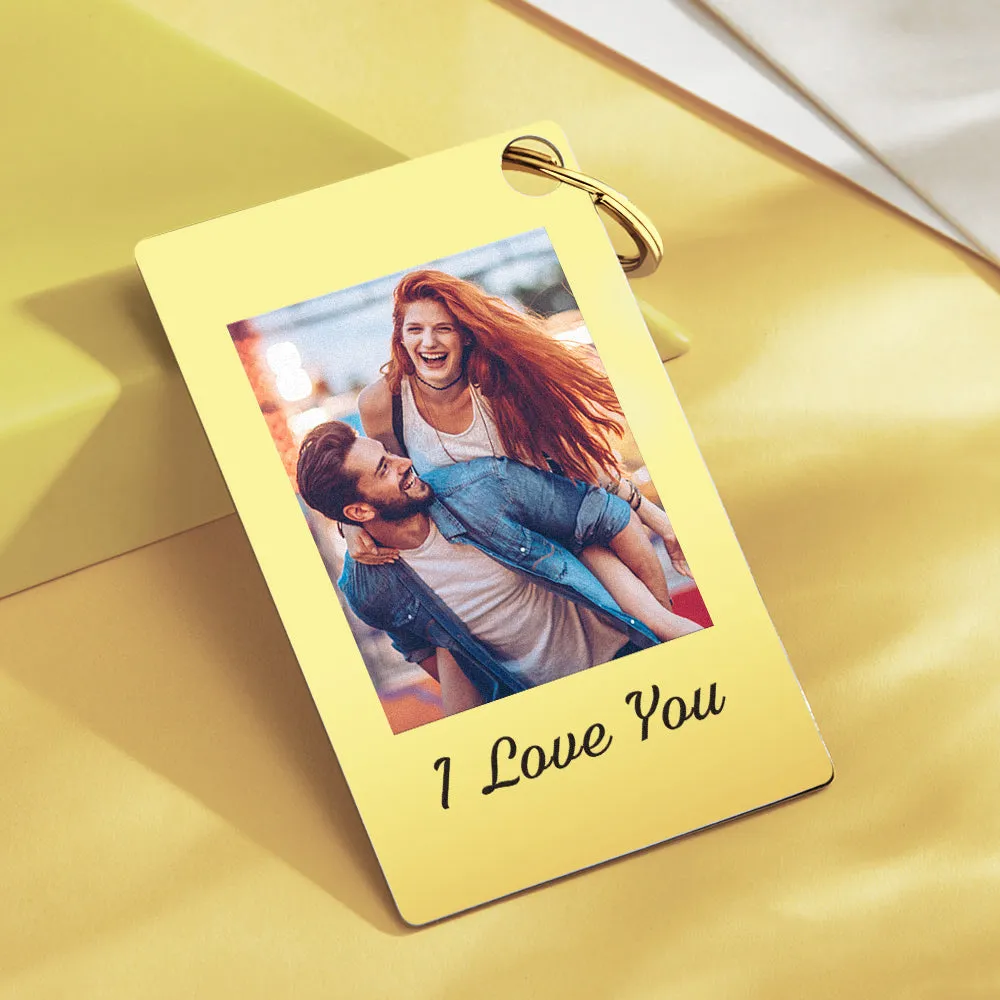 Custom Photo Scannable Spotify Code Keychain Gift For Lover