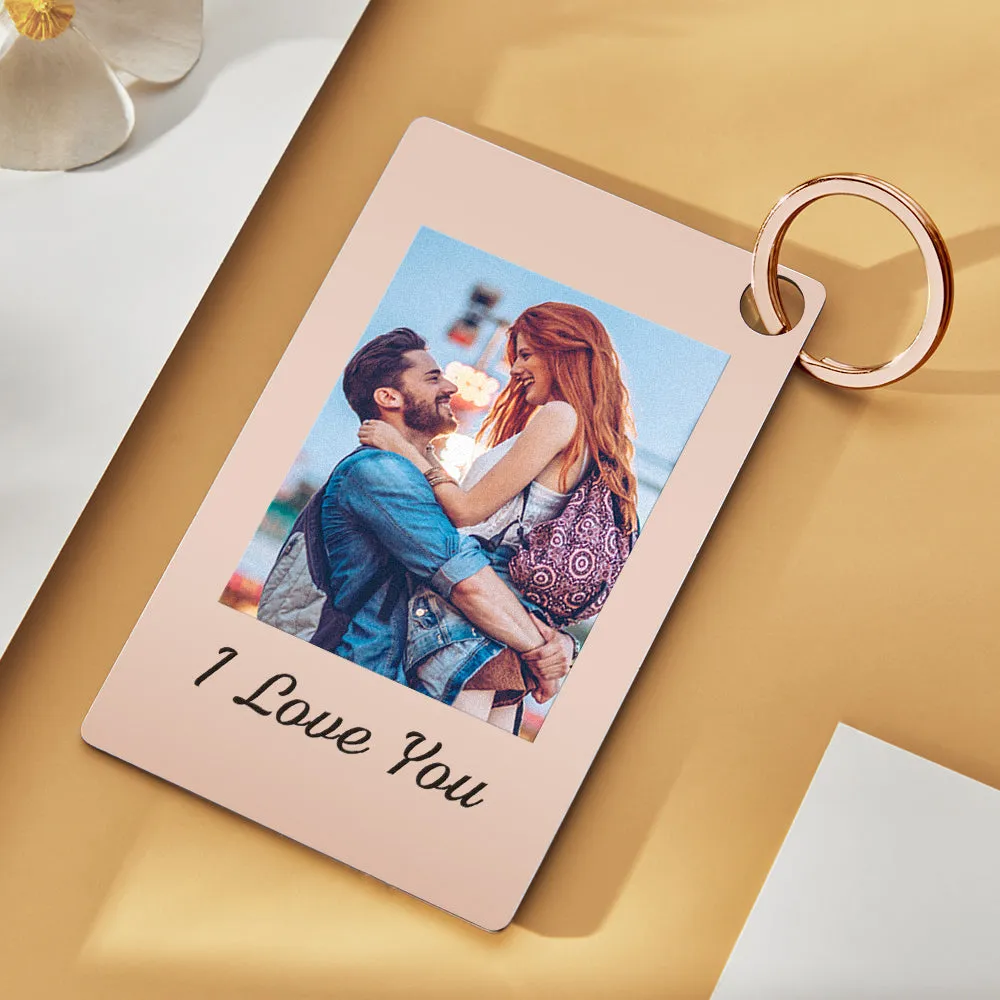 Custom Photo Scannable Spotify Code Keychain Gift For Lover