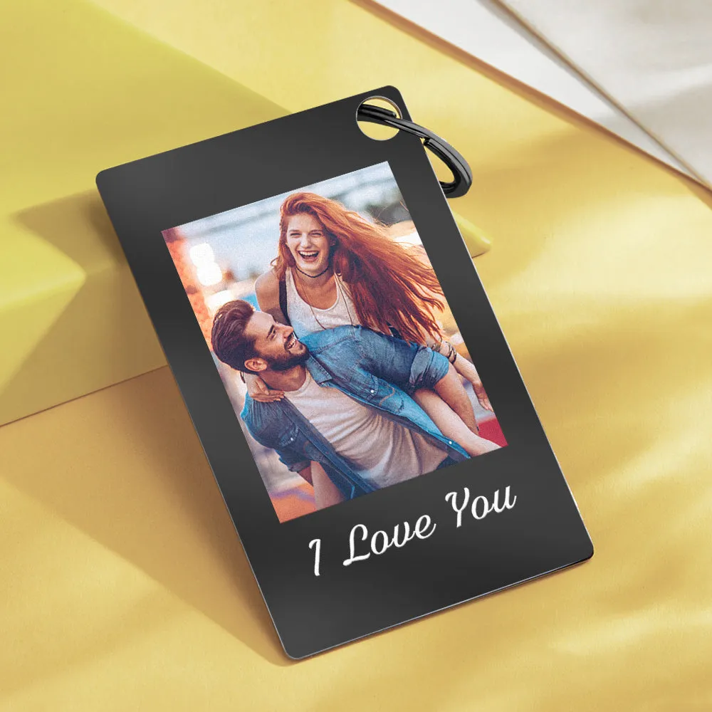 Custom Photo Scannable Spotify Code Keychain Gift For Lover