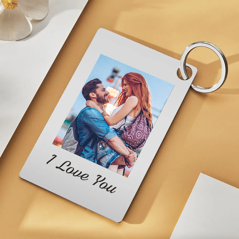 Custom Photo Scannable Spotify Code Keychain Gift For Lover