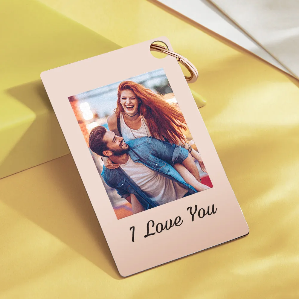 Custom Photo Scannable Spotify Code Keychain Gift For Lover