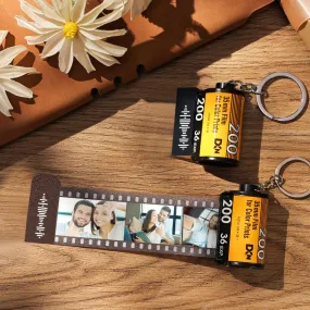 Custom Scannable Code Film Roll Keychain with 5-20 Pics