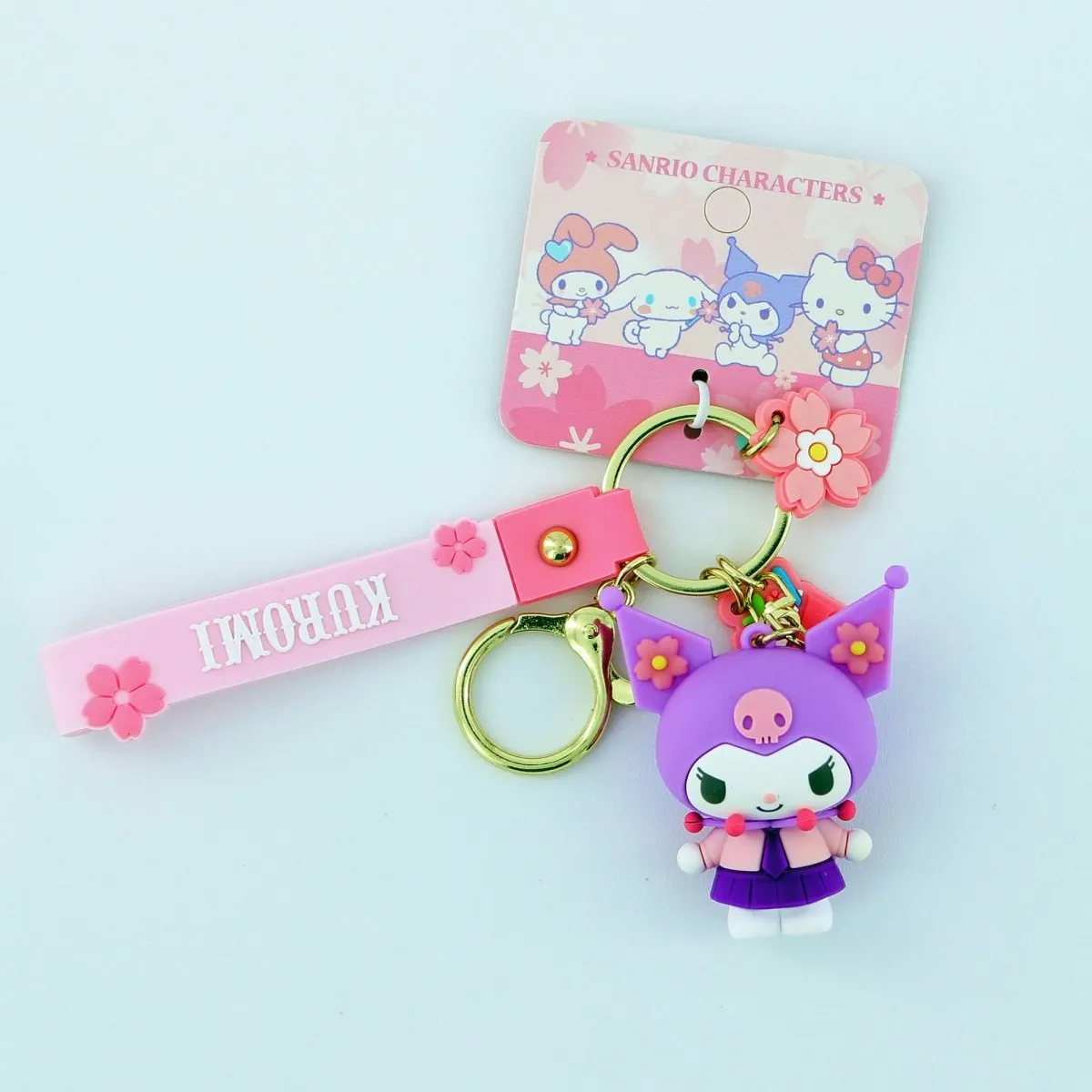 Cute Anime Sanrio Keychains Kawaii Keyring Merchandise Gifts for Friends