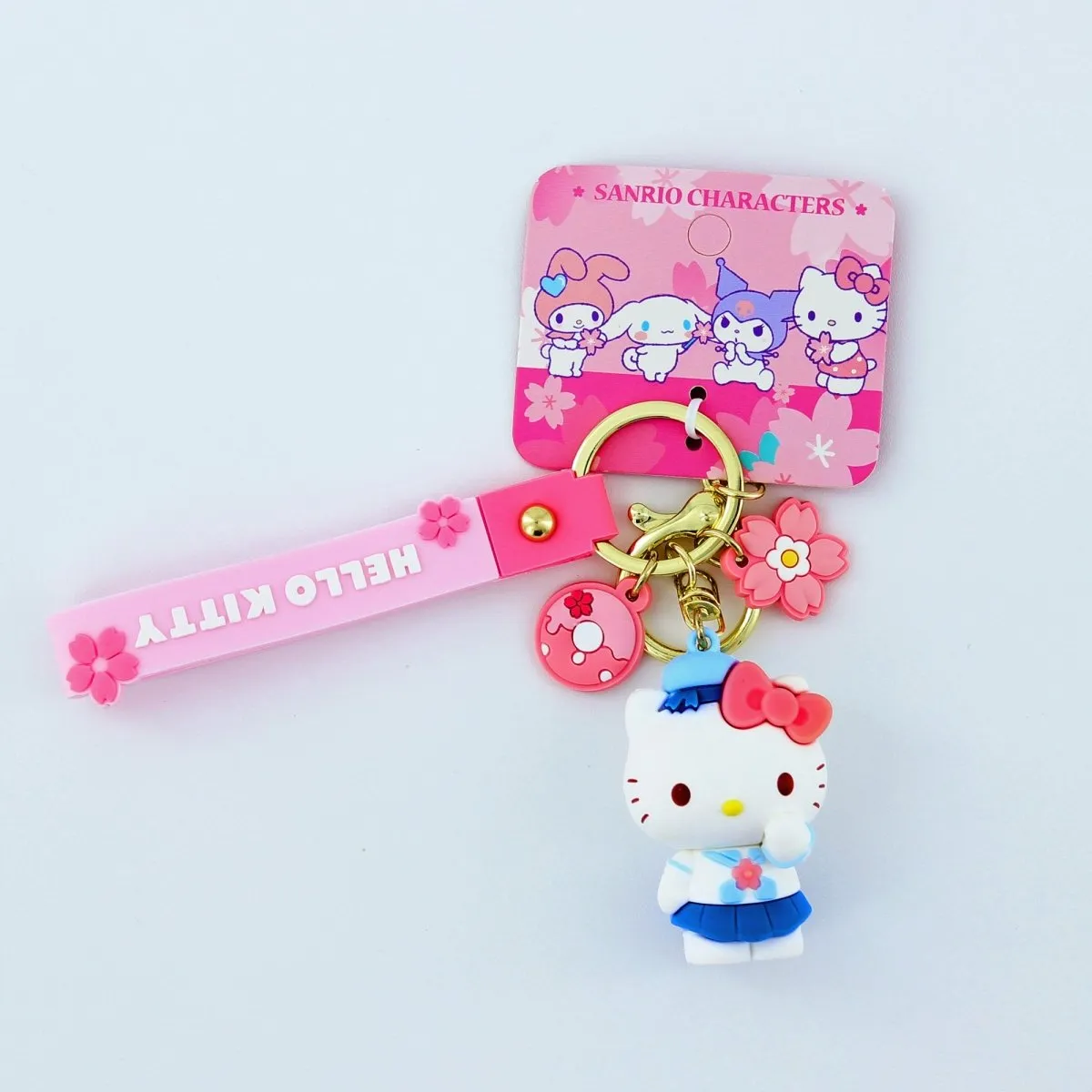 Cute Anime Sanrio Keychains Kawaii Keyring Merchandise Gifts for Friends