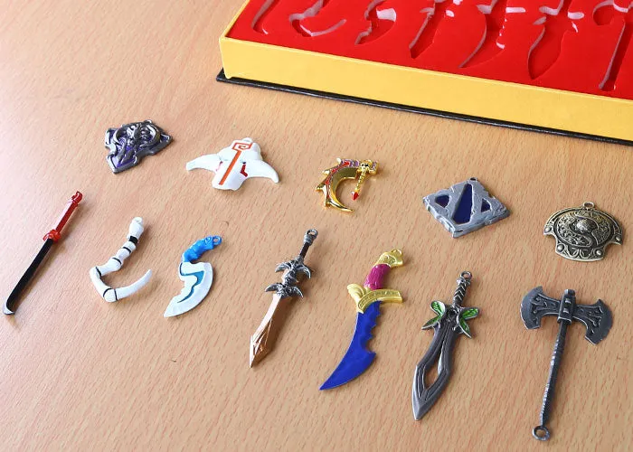 DOTA Weapon Keychains