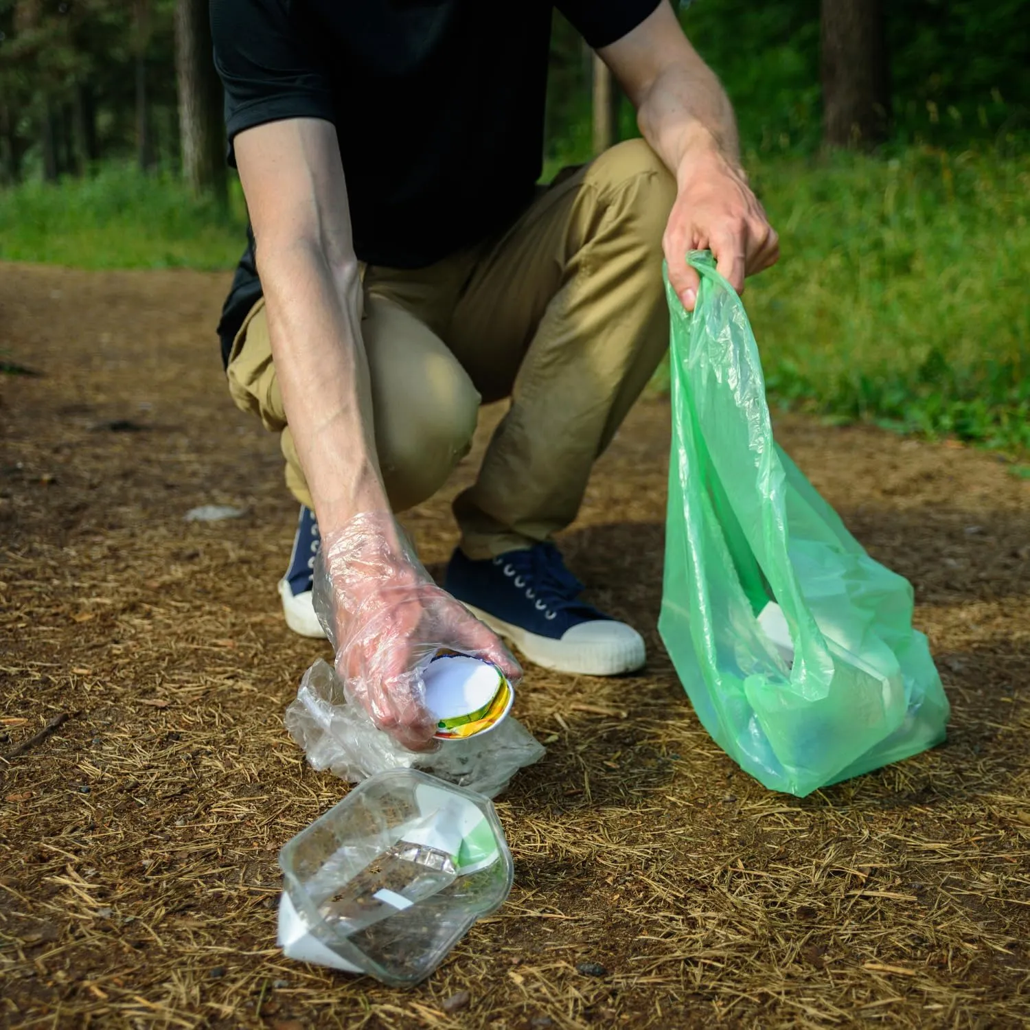 Eco-friendly Trash Bags 13 Gallon (120 Bags) Medium Green Garbage Bag 55 Liter Can Liners Portable Camping Toilet Bags