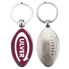 Football Metal Key Tag