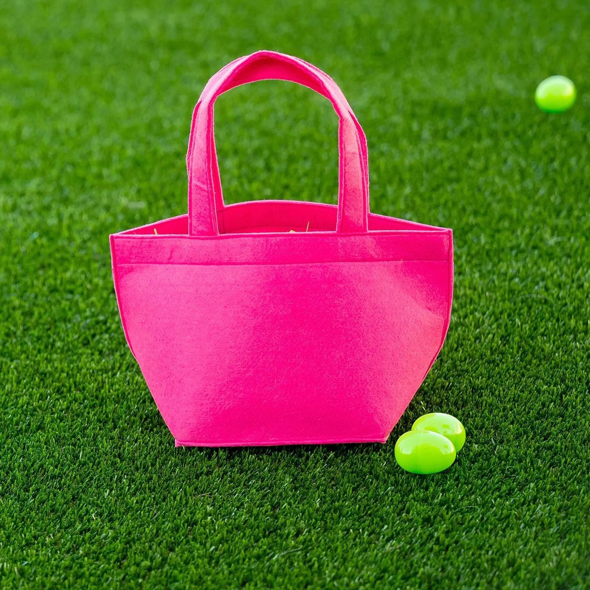 Hot Pink Felt Tote