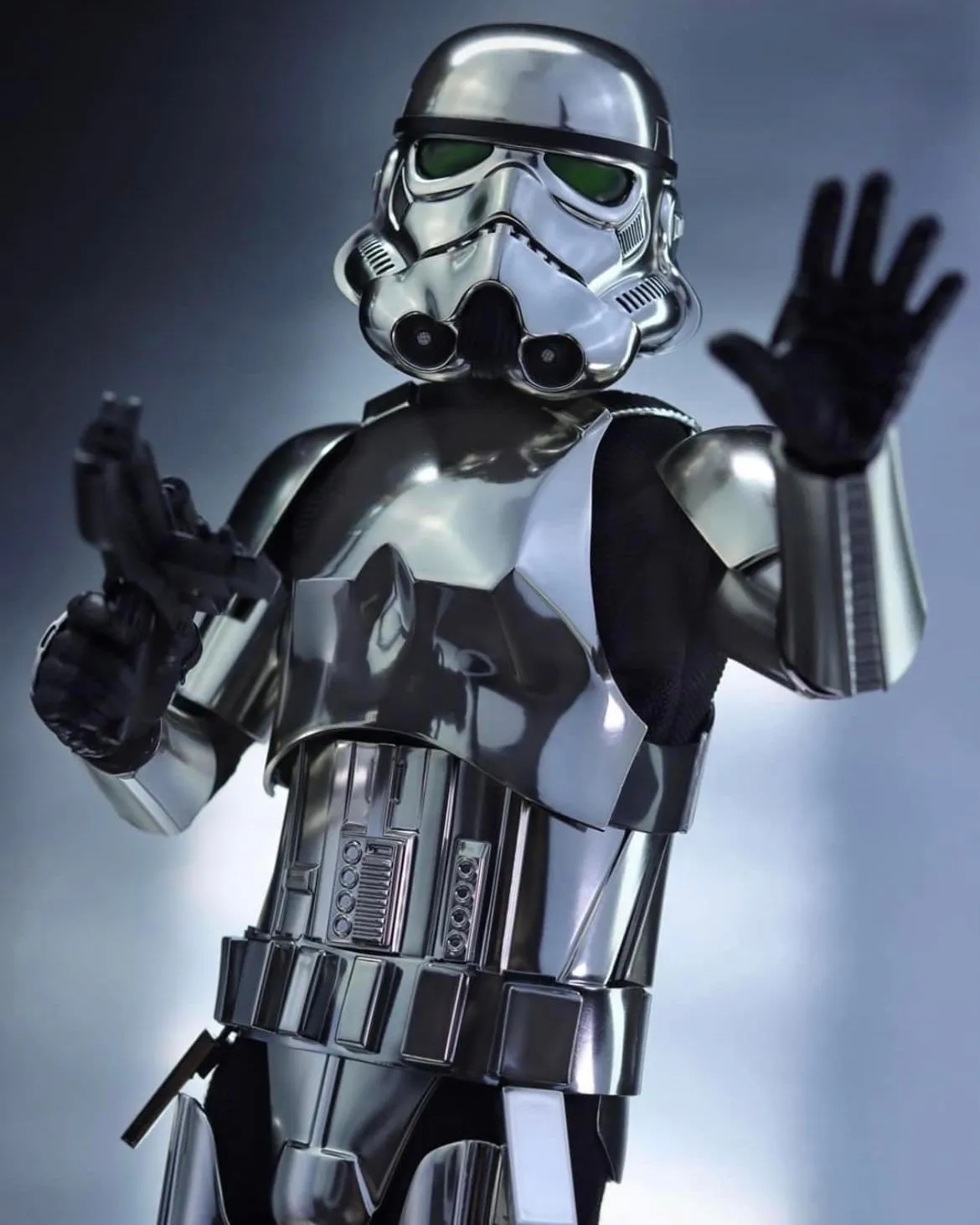 Hot toys MMS615 Star Wars Stormtrooper Chrome Version(Shanghai Edition)