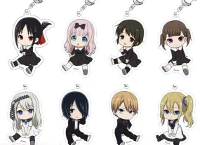 Kaguya-Sama Love Is War Chibi haracter Style Acrylic Keychains