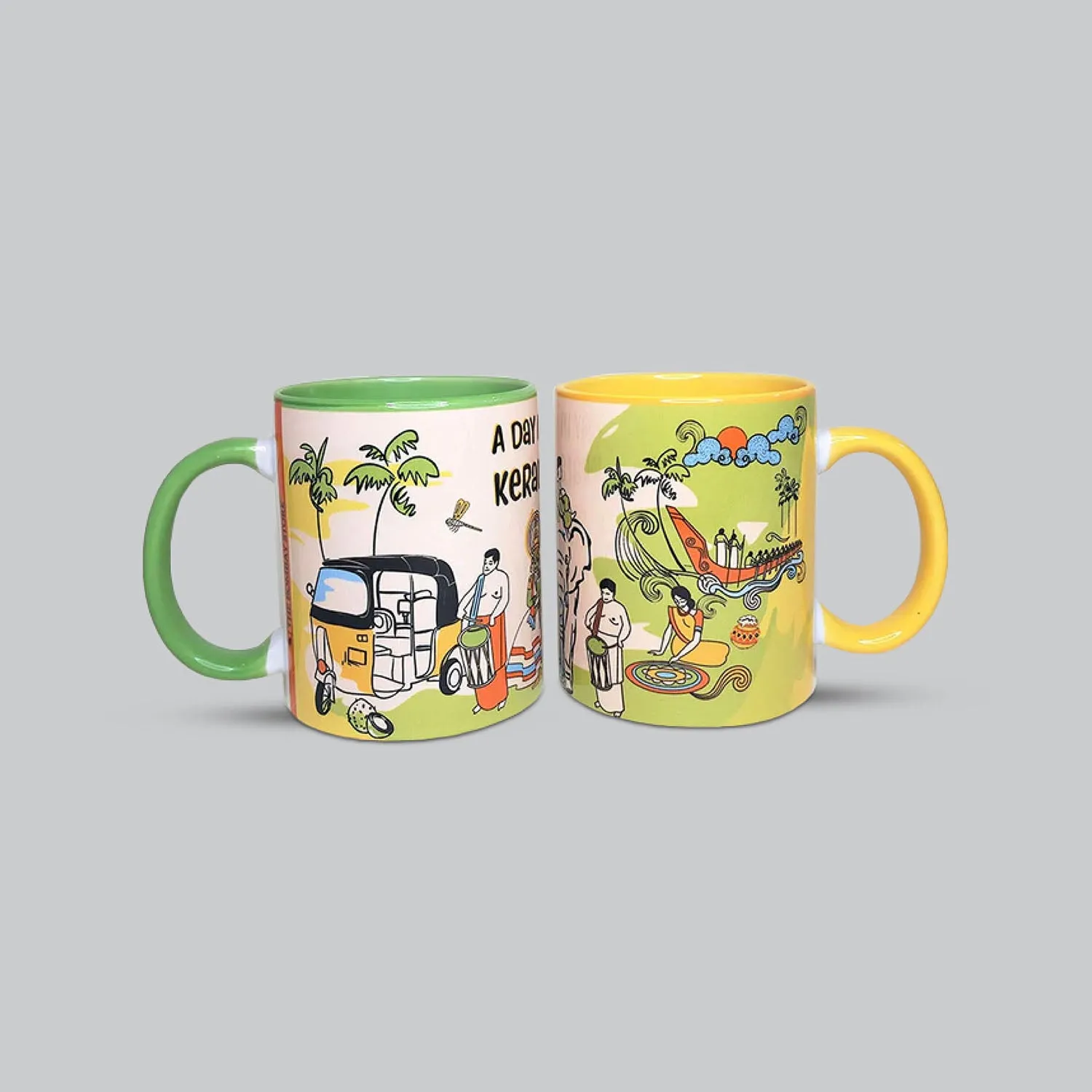 Kerela Coffee Mugs Set of 2 (300 ml each)