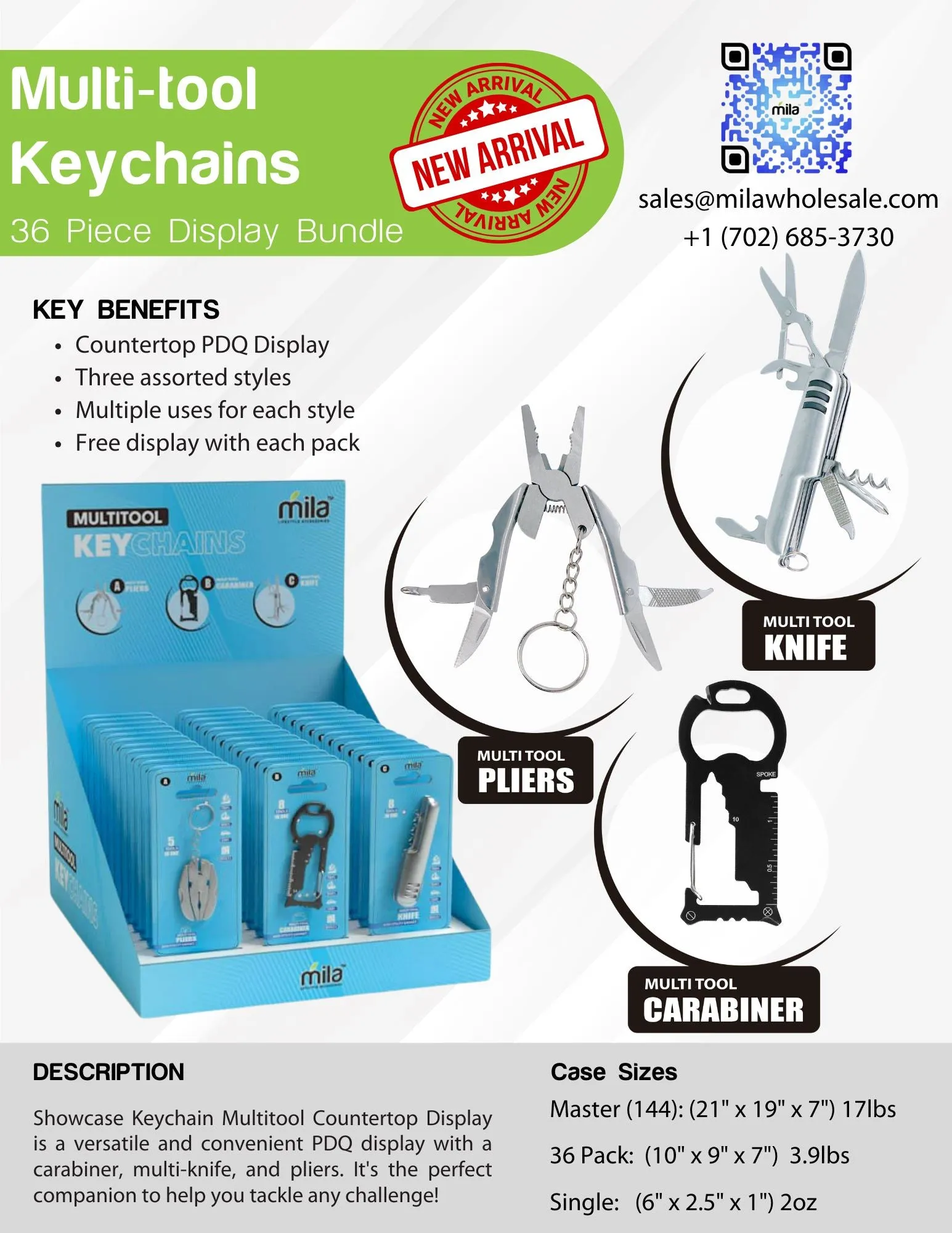 Keychain Multitool Countertop Display