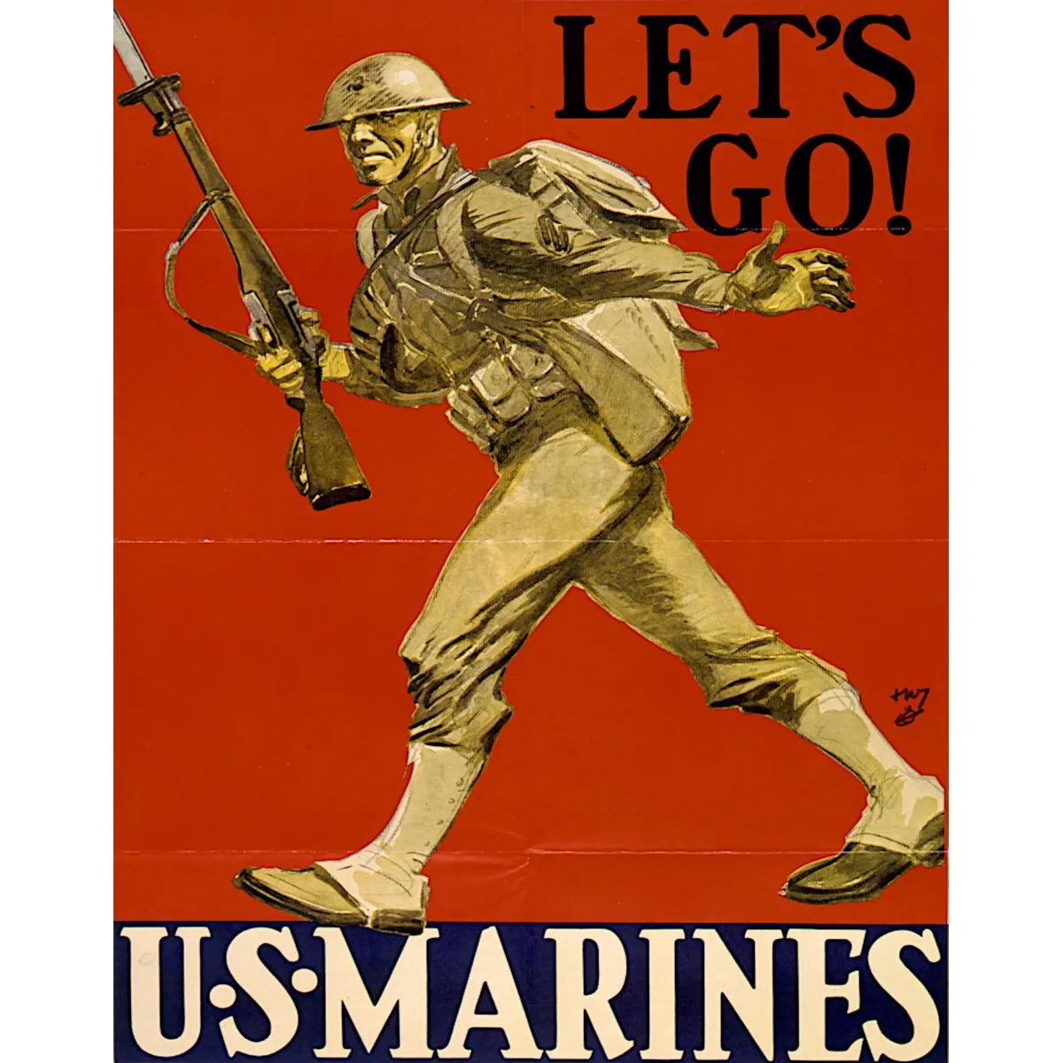 Let's Go! U.S. Marines Canvas Print