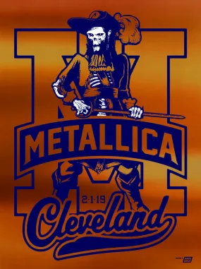 Metallica 2019 Cleveland, OH Quicken Loans Arena Poster - Variant 2B - Cleveland Super '83 Poster Edition of 15