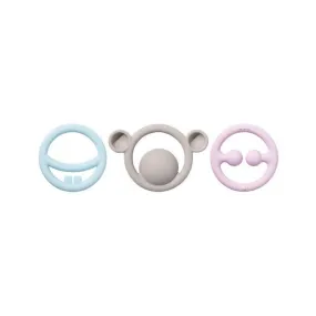 Moluk Nigi, Nagi and Nogi Pastel tactile teething Toys