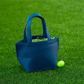 Navy Felt Bucket Tote