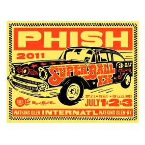 Phish 2011 Official Phish Super Ball IX Poster